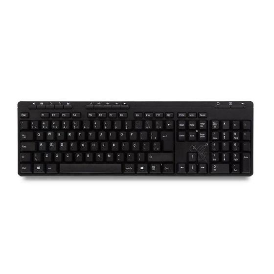 Teclado Maxprint Slim Office Multimídia USB ABNT2 - Preto Menor preço em Teclado Maxprint Slim Office Multimídia USB ABNT2 - Preto