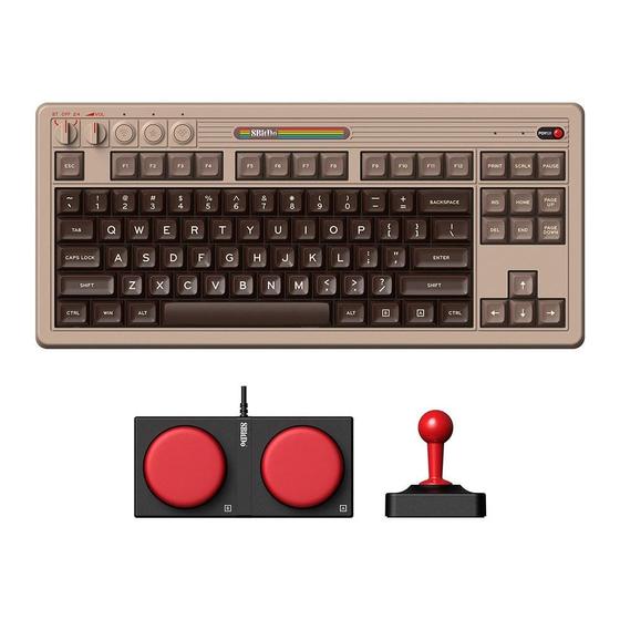 Teclado Mecânico 8BitDo C64, Bluetooth, 2.4G, USB-C - 85HA03 Imagem de Teclado Mecânico 8BitDo C64, Bluetooth, 2.4G, USB-C - 85HA03