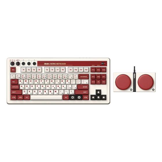 Imagem de Teclado Mecânico 8BitDo Fami Edition, Bluetooth, 2.4G, USB-C - 85HA01