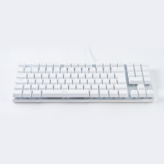 Imagem de Teclado Mecânico A+ Plus Tech Barak White, Led Branco, Swit