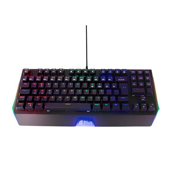 Imagem de Teclado Mecânico A+ Plus Tech Mizu RGB, Preto, Switch Brown