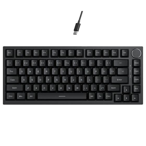 Imagem de Teclado Mecânico Ajazz AK820 75% com LED Branco e Hot Swap