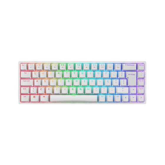 Imagem de Teclado Mecânico Akko 3068B Plus Branco Switch Pink Abnt2