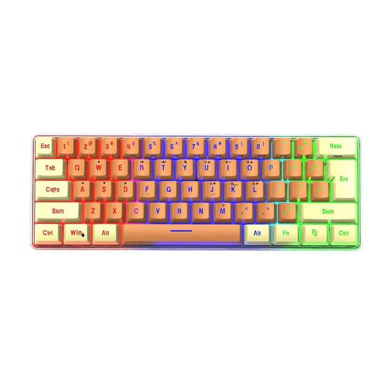 Imagem de Teclado Mecânico com Fio Compacto 61 Teclas - para PC e Notebook