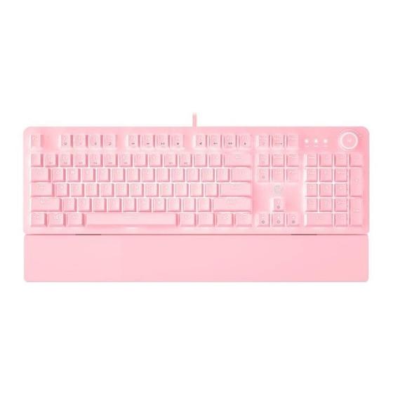 Imagem de Teclado Mecanico Fantech Maxpower MK853 V2, RGB, Switch Vermelho, Rosa, MK853V2-PK-RD