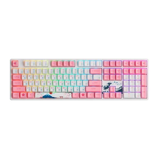 Imagem de Teclado Mecânico Gamer Akko Turnê Mundial Tóquio R2, Switch Gareton Pink, N-Key, ANSI