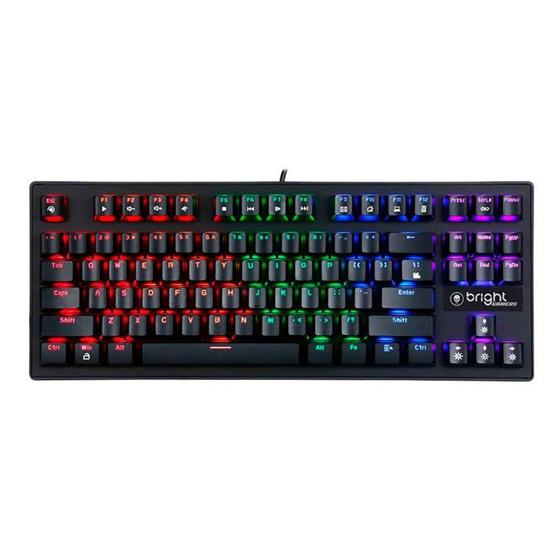 Imagem de Teclado Mecânico Gamer Bright Compact, LED, Switch Blue, US - GTC559