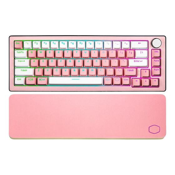 Teclado Mecânico Gamer Cooler Master CK721, RGB, Bluetooth, Switch Red, Sakura Edition, layout 65%, Rosa - CK-721-SKTR2-US Menor preço em Teclado Mecânico Gamer Cooler Master CK721, RGB, Bluetooth, Switch Red, Sakura Edition, layout 65%, Rosa - CK-721-SKTR2-US