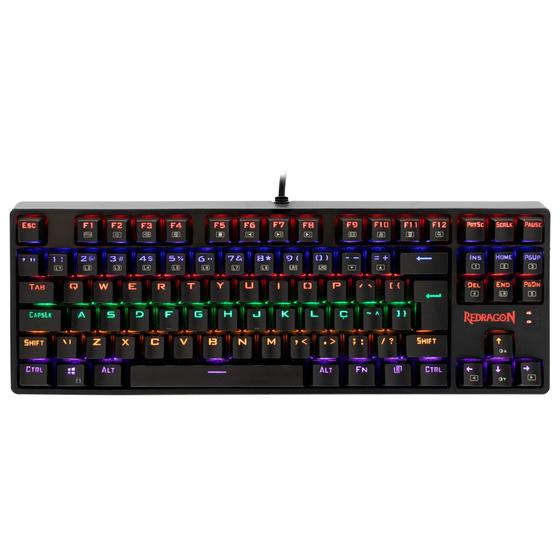 Imagem de Teclado Mecânico Gamer  Daksa Led Rainbow REDRAGON