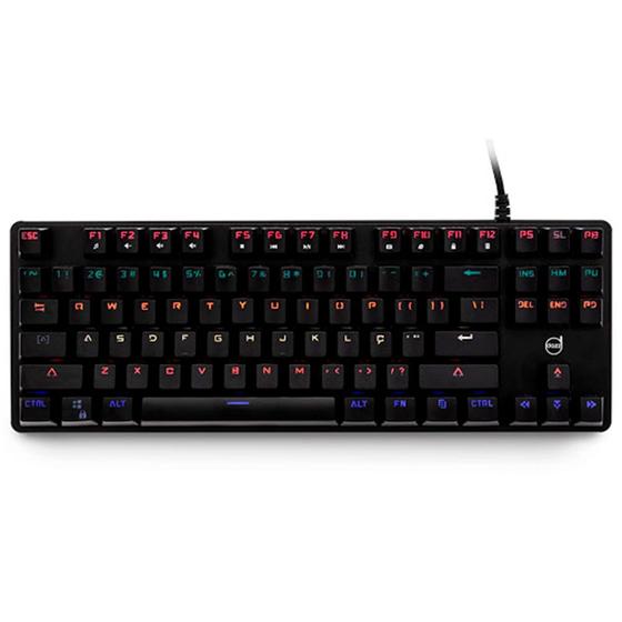 Teclado Mecânico Gamer Dazz Eclipse, LED, Switch Gateron Blue, ABNT2 - 625313 Menor preço em Teclado Mecânico Gamer Dazz Eclipse, LED, Switch Gateron Blue, ABNT2 - 625313