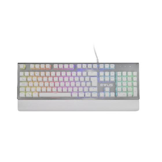 Menor preço em Teclado Mecânico Gamer Evus TC08W Snowstorm