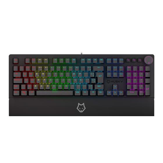 Teclado Mecânico Gamer Husky Anchorage Full Size, RGB, Switch Gateron EF Red, ABNT2, Preto - HTG200PTVR Imagem de Teclado Mecânico Gamer Husky Anchorage Full Size, RGB, Switch Gateron EF Red, ABNT2, Preto - HTG200PTVR