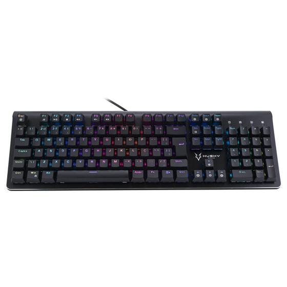 Imagem de Teclado Mecânico Gamer Husky Gaming Frost, Preto, Switch Óptico Blue, ABNT2, RGB - HGMO003