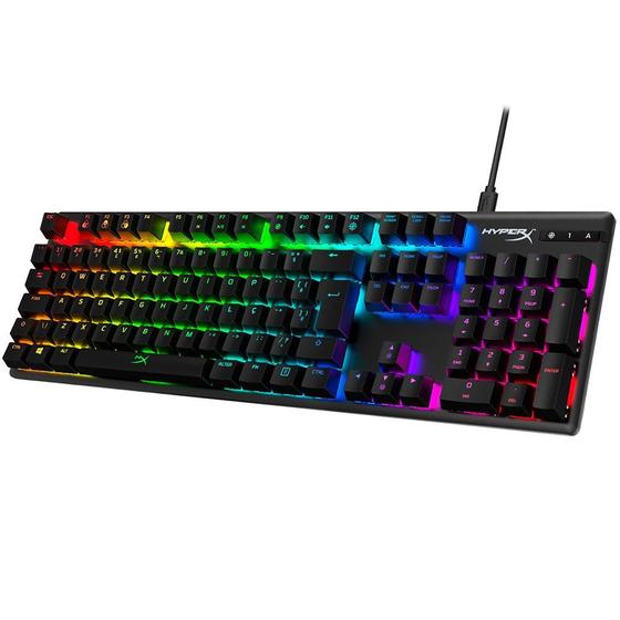 Teclado Mecânico Gamer HyperX Alloy Origins, RGB, Switch HyperX Red, ABNT2 - 4P4F6A2AC4 Menor preço em Teclado Mecânico Gamer HyperX Alloy Origins, RGB, Switch HyperX Red, ABNT2 - 4P4F6A2AC4