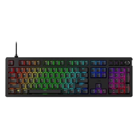 Imagem de Teclado Mecânico Gamer HyperX Alloy Rise GKBD, RGB, Switches linear, Anti-Ghosting, Preto - 7G7A3AA