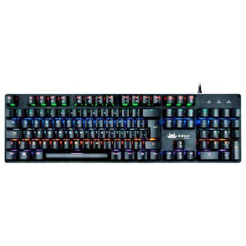 Teclado Mecânico Gamer Led Knup Kp-2046 Blue Switch Metal Pc ...
