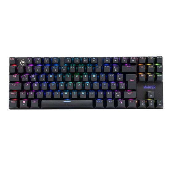 Imagem de Teclado Mecanico Gamer Mancer Ghoul MK2, RGB, ABNT2, Switch Huano Vermelho, Preto, MCR-GHM2-RGB01RD