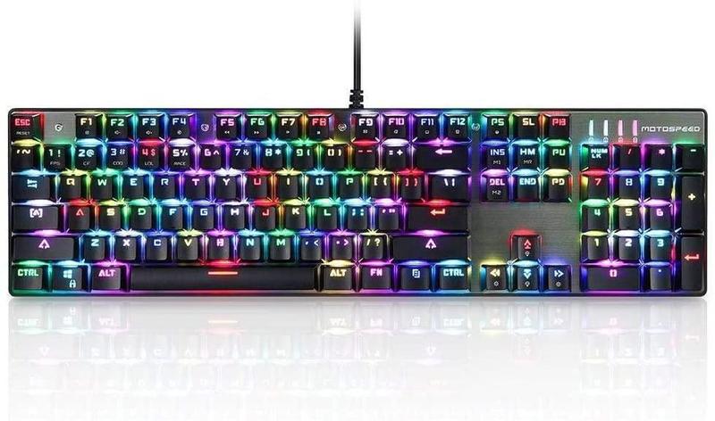 Imagem de Teclado Mecânico Gamer Motospeed Ck104 K84 Rgb V1