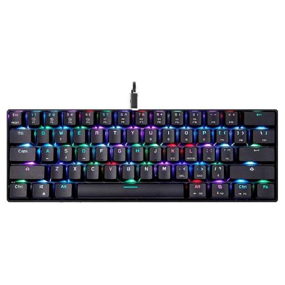 Imagem de Teclado mecanico gamer motospeed ck61 preto fmstc0090azl