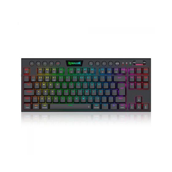 Imagem de Teclado Mecânico Gamer Redragon Horus Pro, Wireless,  Bluetooth, K621rgb-pro, Abnt2 -  Switch Brown