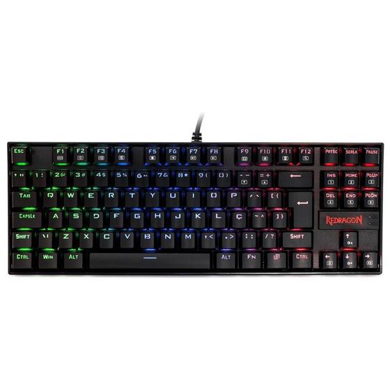 Imagem de Teclado Mecânico Gamer Redragon Kumara, Anti-Ghosting, RGB, Switch Outemu Blue,