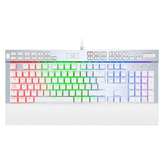 Teclado Usb Mecânico Yama Branco K550w Redragon