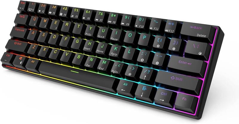 Red Dragon Rk61 Teclado Mecânico Gamer Royal Kludge RK61 60% Switch RED - Teclado ...