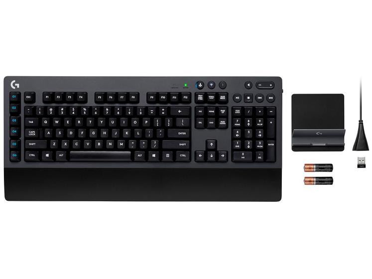 Imagem de Teclado Mecânico Gamer sem Fio Logitech Preto G613