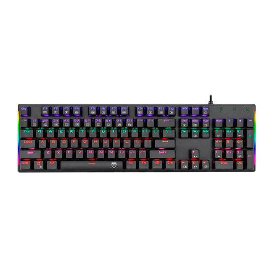 Imagem de Teclado Mecânico Gamer T-dagger Tgk-310-rd Rainbow Espanhol