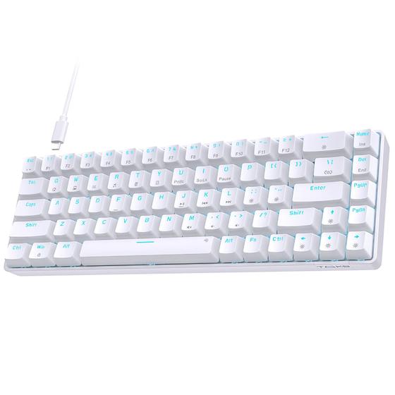 Imagem de Teclado Mecânico Gamer TMKB T68SE 60% com Luz de Fundo LED