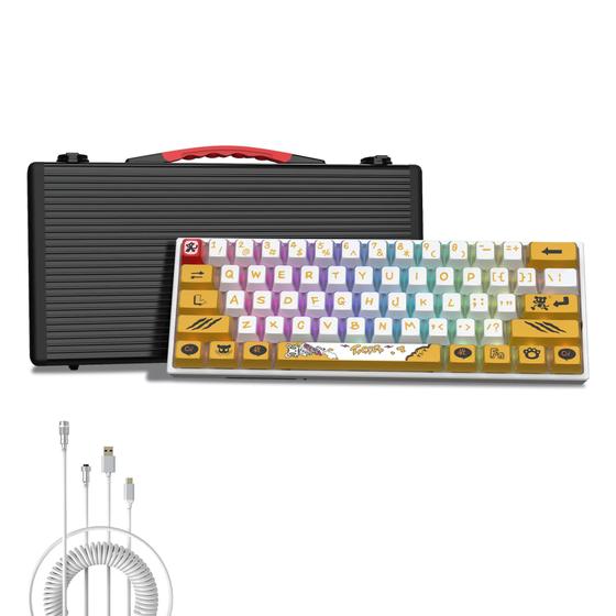 Imagem de Teclado Mecânico HITIME XVX M61 60% RGB com Estojo de Viagem