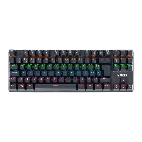Imagem de Teclado Mecanico Mancer Shade MK3, Rainbow, Switch Huano Vermelho, Preto, MCR-SHM3-RBW01RD