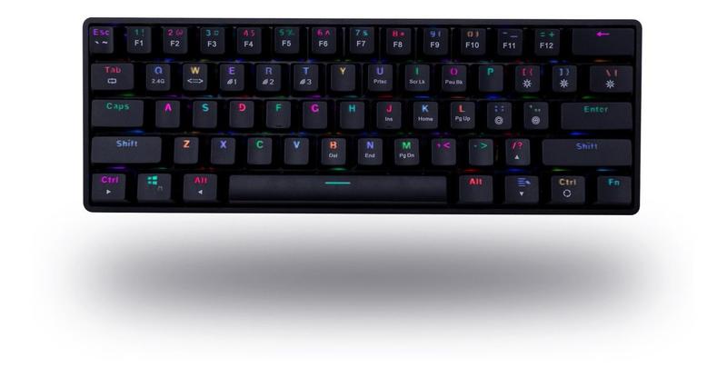 Imagem de Teclado Mecânico Mk-60 Bluetooth Usb 2.0 Preto Dazz Idioma Inglês Us