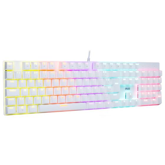 Imagem de Teclado Mecânico Orion Essential Switch Blue USB Branco Dazz