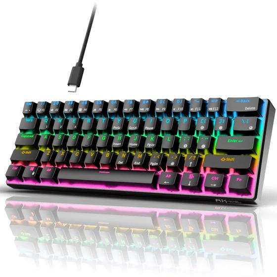 Imagem de Teclado Mecânico para Games RK ROYAL KLUDGE RK61 - Com Fio