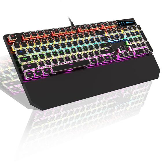 Imagem de Teclado mecânico para jogos MageGee Typewriter Retro Punk