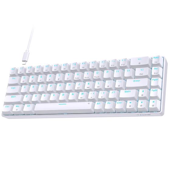 Imagem de Teclado mecânico para jogos TMKB T68SE 68 teclas Red Switch