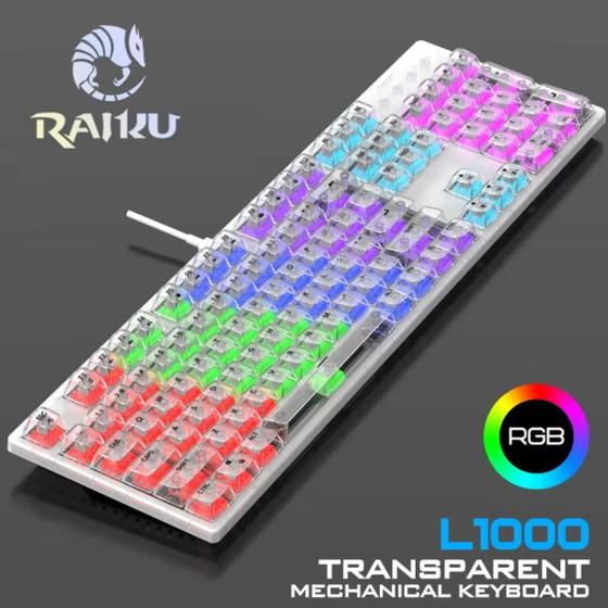 Teclado Mecânico Raiku L100 com Iluminação RGB, Switches de Alta ...