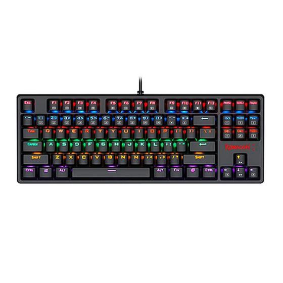Imagem de Teclado Mecânico  Redragon Daksa TKL LED Rainbow Switch  Red Anti-Ghosting Preto - K576R-1 (PT-RED)