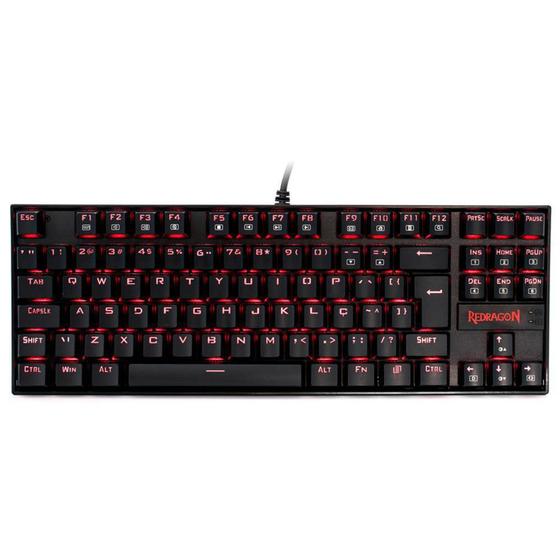 Imagem de Teclado Mecanico Redragon Kumara K552-2 Pt-black Single Color Black