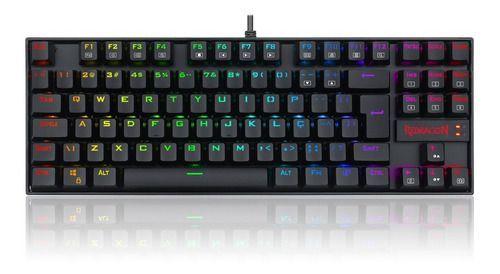Imagem de Teclado Mecânico Redragon Kumara Preto Rgb Switch Red