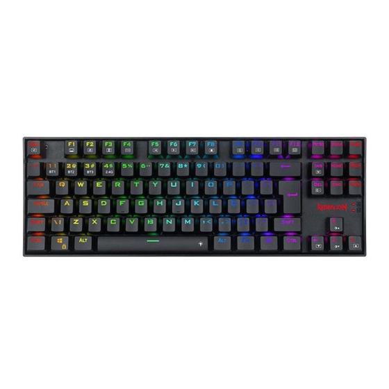 Imagem de Teclado Mecânico Redragon Kumara Pro, RGB, Switch Red, Wireless, Bluetooth, Preto - K552RGB-BRS-B