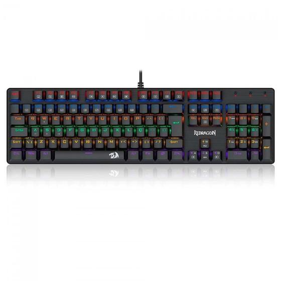 Imagem de Teclado Mecânico Rgb Redragon Valheim Switch Marrom K608-R