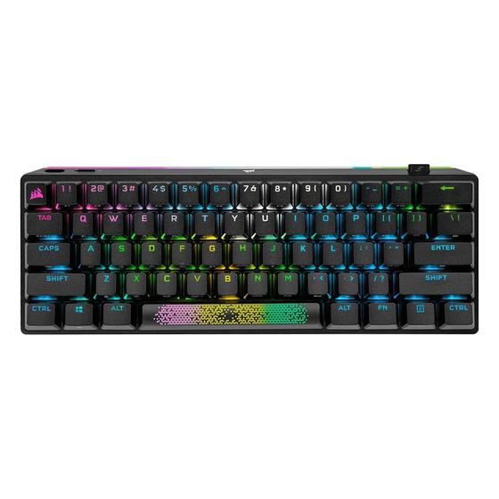 Imagem de Teclado Mecânico Sem Fio Gamer Corsair K70 PRO MINI, RGB, Wireless, CHERRY MX SPEED, 100% anti-ghosting, US - CH-9189014-NA
