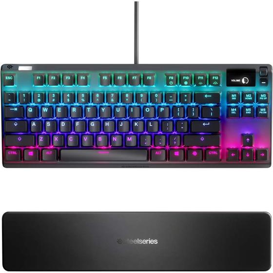 Imagem de Teclado Mecanico Steelseries Apex 7 TKL RGB - Preto (Ingles) (Switch Red)