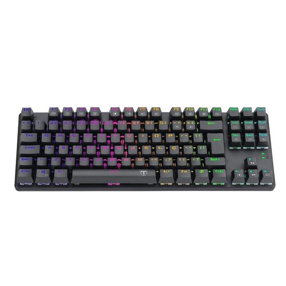 Menor preço em Teclado mecanico usb gamer bora rgb switch red t-dagger t-tgk315-rd preto