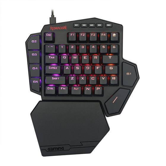 Imagem de Teclado Mecênico One Hand Redragon Diti RGB K585RGB