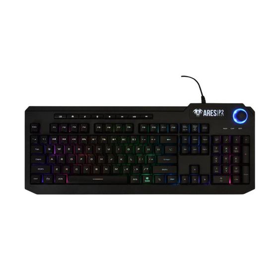 Imagem de Teclado Membrana Gamdias ARES P2A Preto ABNT2