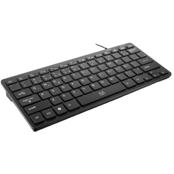 Imagem de Teclado Mini Multimídia Silencioso Com Fio Plu e Play USB