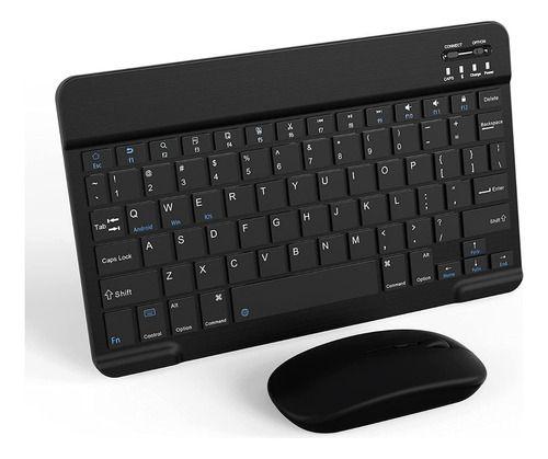 Imagem de Teclado + Mouse Sem Fio Bluetooth Para Motorola Moto Tab G70